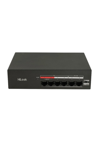 Hılook Ns-0106mp-35 10/100 4 Port Poe 2 Port Uplınk Fast Ethernet Metal Swıtch