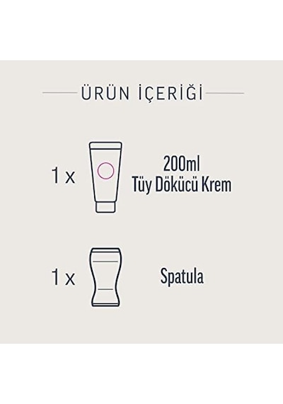 Tüy Dökücü Krem Hassas Ciltler İçin 200 Ml