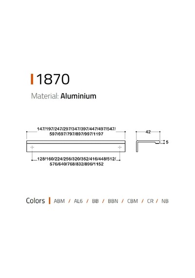 System 1870 Entegre Kulp Krom Renk 96 Mm