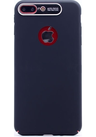 Apple Uyumlu iPhone 7/8 Plus İle S-line Cover Rubber Sert Kılıf Siyah
