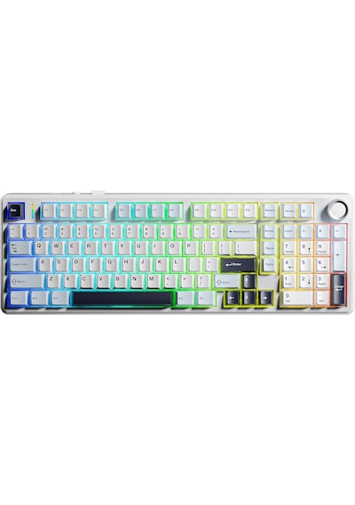 Aula F99 Pro 3 Modlu Rgb Hot Swap Mekanik Star Vector Switch Kablosuz Makrolu Klavye Lacivert