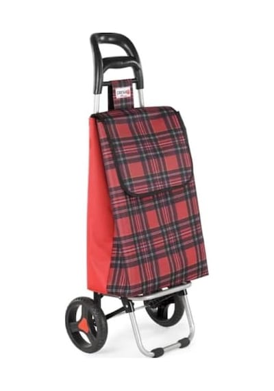 Tr Katlanabilir Pazar Arabası 36 Litre Çanta Kapasitesi, 25 Kg Taşıma, Büyük Tekerlekli Market & Alışveriş