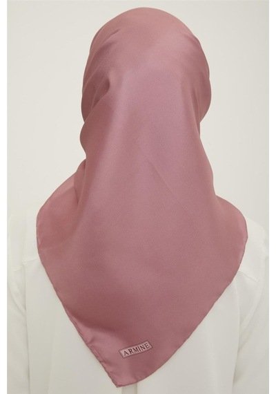 Armine Düz Boyalı %100 Twill İpek Eşarp 0010d 58