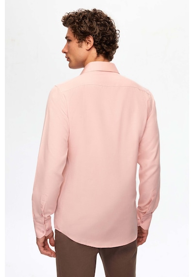 D'S Damat Ds Damat Slim Fit Gül Kurusu Klasik Kravatlık Uzun Kol Kolay Ütülenebilir Gömlek 2hf02ort5185 Gül Kurusu