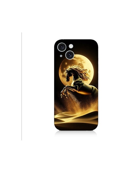 Apple iPhone 15 Uyumlu Ay Kadını Desenli Silikon Kılıf