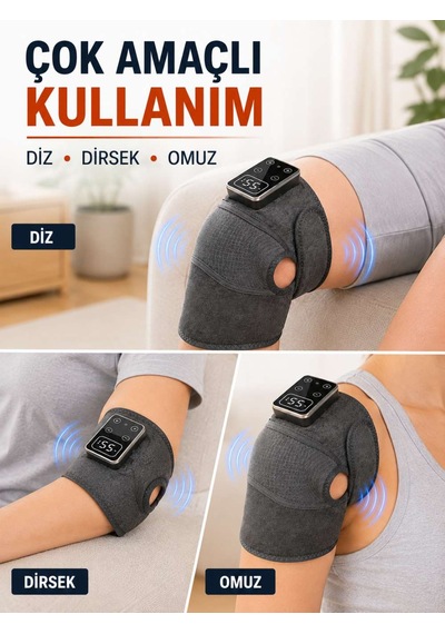 Taşınabilir Isıtmalı Diz Cihazı 5000 Mah Şarjlı Titreşimli Dijital Kontrollü