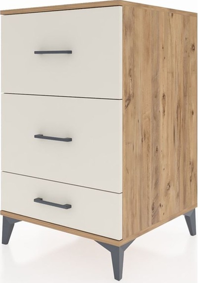 Kronos Komodin 3 Çekmeceli 60x59x96 Çam-aytaşı Atlas Çam