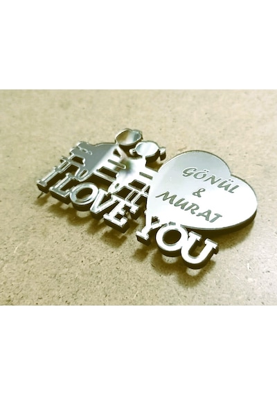 Magnet Bank Modeli I Love You Kişiye Özel