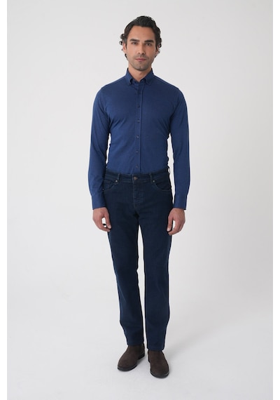 Bisse Erkek 5 Cepli Yıkamalı Jean Denim Pantolon Koyu Lacivert Pnj25k25202 40 K.Lacivert