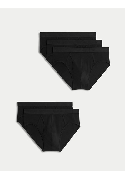 Marks & Spencer 5'li Cool & Fresh Brief Külot Seti T14006766s Siyah