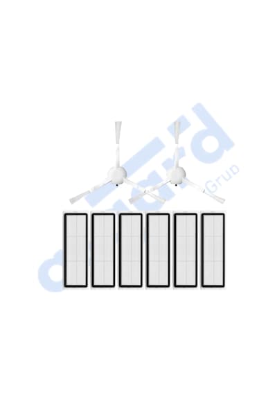 Roborock Q Revo L Uyumlu 2 Ana Fırça 2 Yan Fırça 2 Filtre 4 Mop Pkt-iasgf0001579