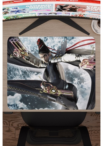 Bayonetta Kaymaz Dikişli Kauçuk Oyuncu Mousepad V1 - 48x40 Xl Gaming Mouse Pad Fare Altlığı