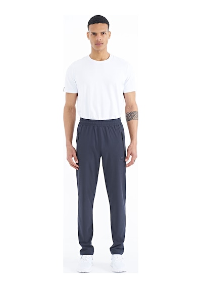 Tommy Life Antrasit Erkek Fermuarlı Üç Cepli Standart Kalıp Klasik Paça Eşofman Alt-84768 01 001