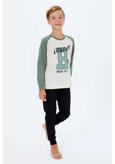 Rolypoly Erkek Çocuk Beyaz Pijama Takım Rp3745-c-v2 Beyaz-01
