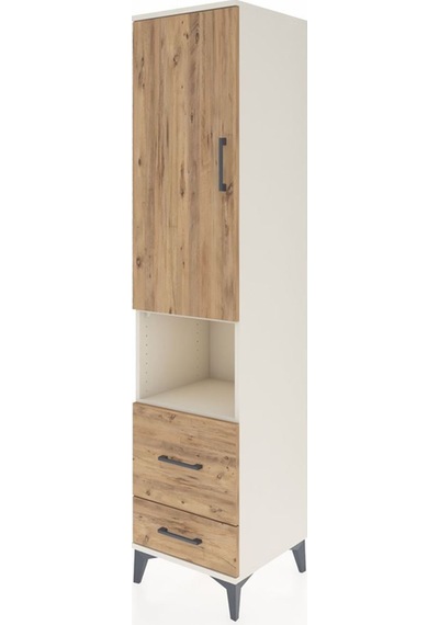 Hyperion Dolap 2 Raflı 2 Çekmeceli Tek Askılı 44x44x195 Aytaşı-çam Aytası