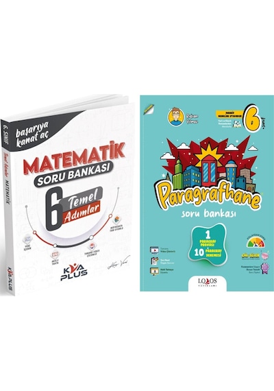 Kva Yayınları 6. Sınıf Matematik Temel Adımlar Ve Lodos Paragrafhane Soru Bankası Seti 2 Kitap