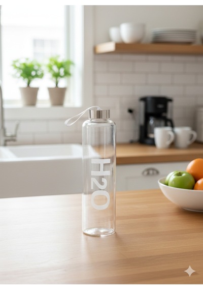 H2o Metal Kapaklı Matara 750 Ml Beyaz