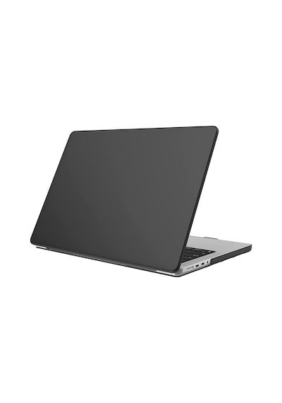 Novstrap Apple Macbook Pro 14 İnç M3/m3 Pro/m3 Max A2992 A2918 İle Uyumlu Kılıf Sert Mat Buzlu Kapak Mat Siyah