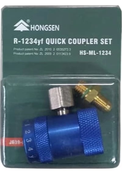 Hongsen Araç Gaz Şarj Vanası Jak Hs-ml 1234yf Alçak Basınç Mavi 1208 Lock Type