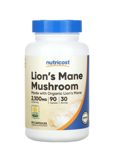 Nutricost Lion's Mane Mushroom Capsules 2100mg Per Serving, 3...
