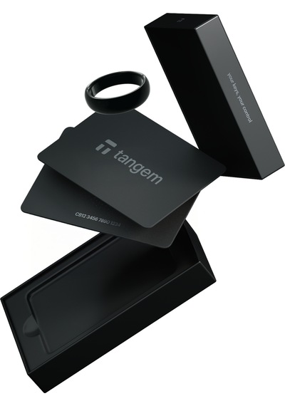 Tangem Wallet Ring Size 9 Kripto Para Cüzdanı Nfc-soğuk Cüzdan 1 Ring + 2 Cards