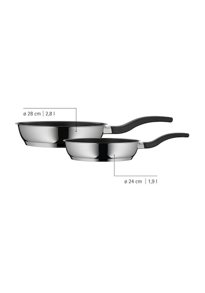 Wmf Devil A Yapışmaz Kaplama Tava Seti 24+28 Cm Gümüş