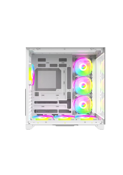 Strong Syrax 7x 120 Mm Fanlı Rgb Led Buton Kontrol Atx Akvaryum Beyaz Gaming Bilgisayar Kasası Powersız Strong Syrax 7x 120 Mm Fanlı Rgb Led Buton Kontrol Atx Akvaryum Beyaz Gaming Bilgisayar Kasası Powersız