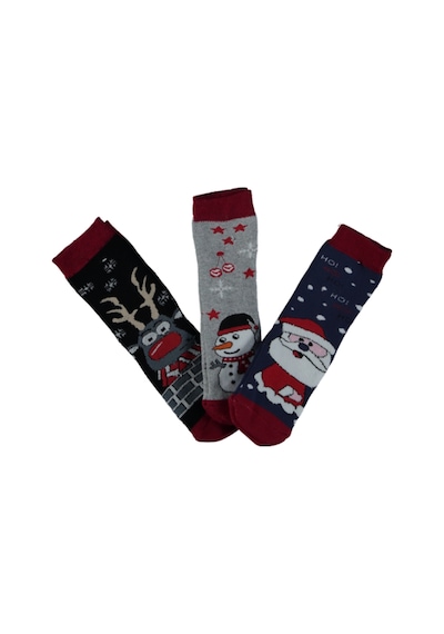 Milenawear By Milena YILBAŞI NOEL HAVLU ÇOCUK SOKET ÇORAP 3 LU SET UNİ