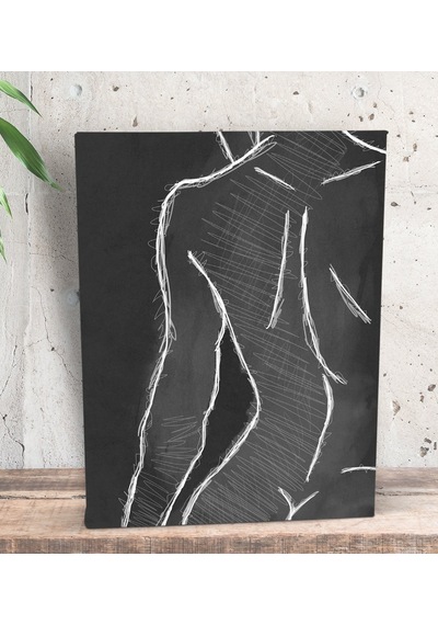 Bk Gift Don't Look Tasarımlı Dekoratif Mini Kanvas Tablo 15x20cm-