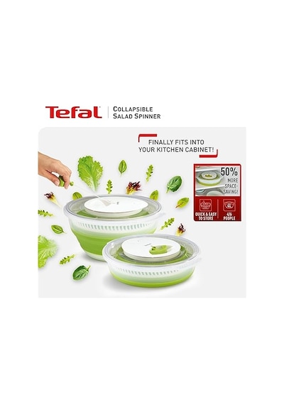 Katlanabilir Salata Kurutucu Yeşil - Beyaz Çok Renkli