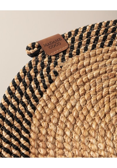 Madame Coco Alsace Masa Runner - Naturel/siyah Çok Renkli