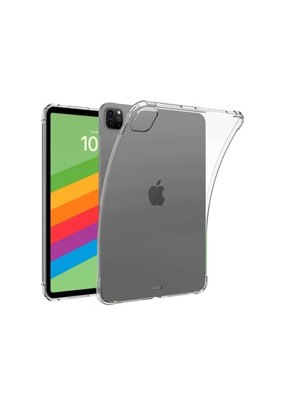 Newface Apple İpad Pro 13 2024 Kılıf Shock Tablet Silikon - Şeffaf