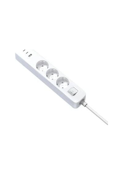 3'lü Priz, 20w Hızlı Şarj, 2x Usb-c Ve 1x Usb-a Girişi 0