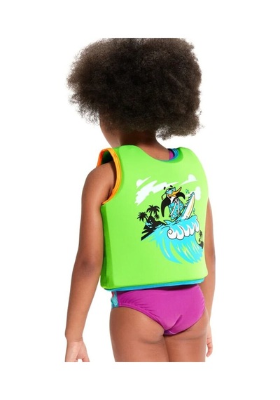 Speedo Printed Float Batmaz Çocuk Can Yeleği Yeşil