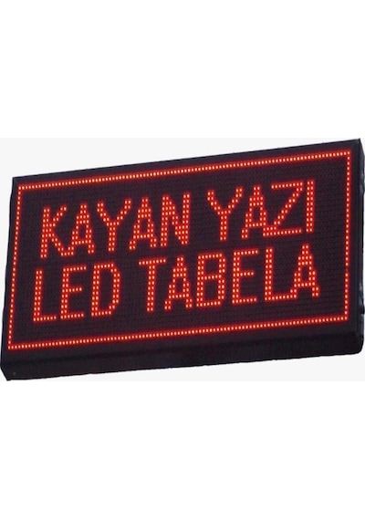 Led Tabela 80x128cm Çift Taraflı Kırmızı Kayan Yazı-wifi