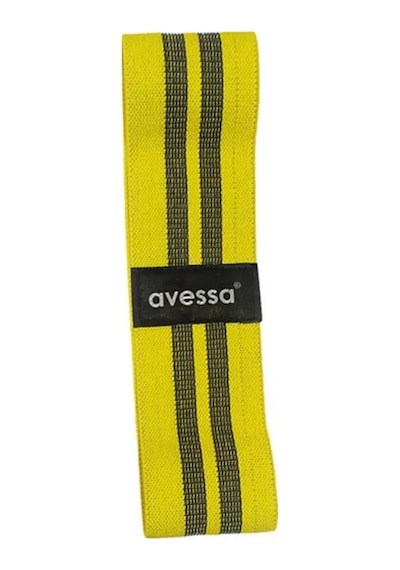 Avessa Lab Profesyonel Dokuma Aerobik/direnç Bandı - Hafif / Sarı Sarı