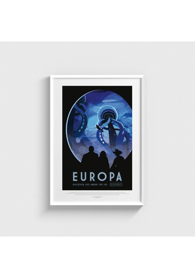 Europa Discover Life Under The Ice Tablo Çerçeveli Poster Duvar Dekorasyonu Beyaz Çerçeveli Tablo Beyaz Çerçeveli Tablo Dn11d118beyaz