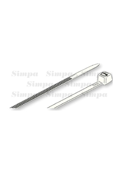 Simpa Sp-kbb/2,5x100 2,5x100 Beyaz Kablo Bağı Beyaz, 1000 Adet