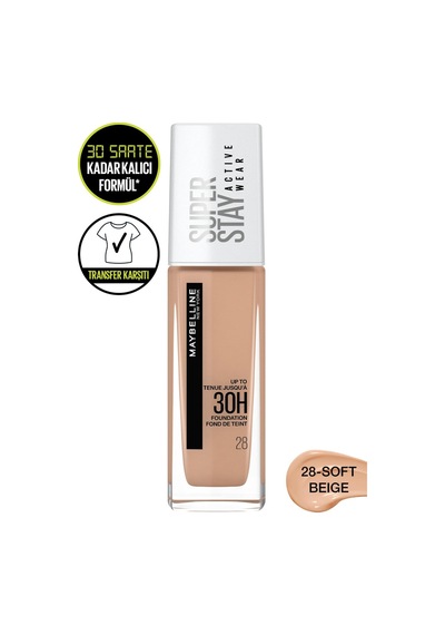 Maybelline New York Super Stay Active Wear Fondöten No:28 Soft Beige