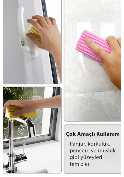 1 Adet Nemli Silgi Sünger - Toz Ustası - Çok Amaçlı Temizlik Toz Süngeri