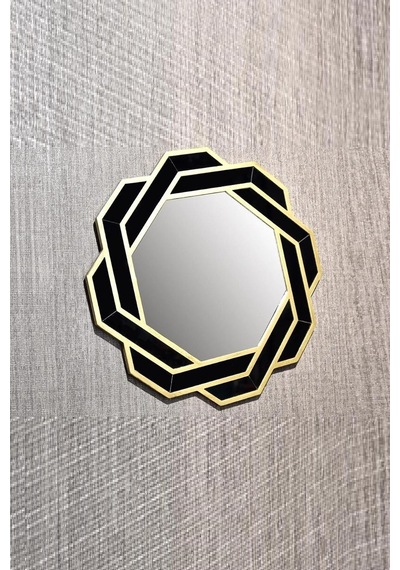 Tr Seta Wall-art 016 Black Gold Duvar Aynası 50 50 2 Cm Genel