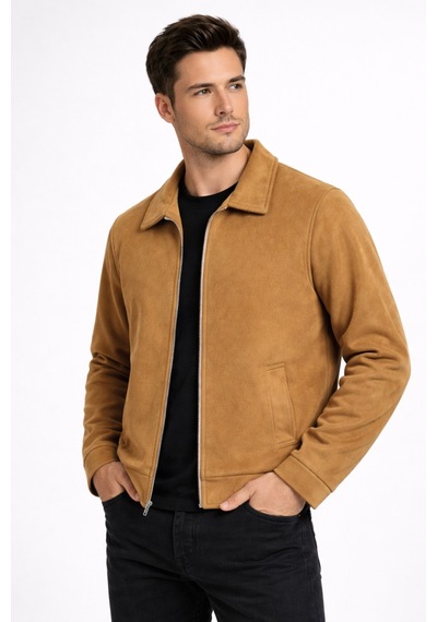 Dynamo Erkek Siyah Regular Fit Mevsimlik Süet Spor Mont Bgl-st05013 Camel