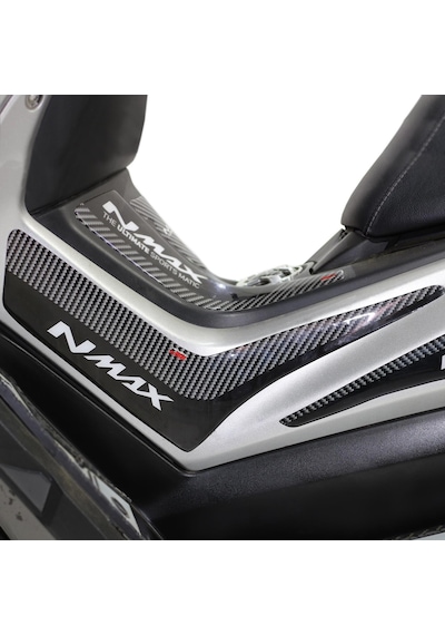 GP Kompozit Yamaha NMAX 125-155 2015-2020 Uyumlu Yan Pad Seti Siyah-Karbon
