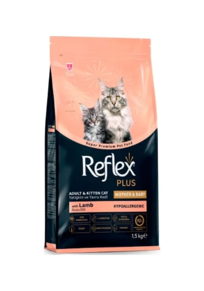 Kuzu Etli Anne Ve Yavru Kedi Maması 1.5 Kg