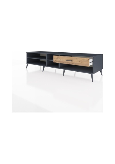 Kronos Tv Ünitesi 2 Raflı Tek Çekmeceli 220x59x51 Antrasit-antrasit/çam Antrasıt/atlas Çam - Antrasıt Kronos Tv Ünitesi 2 Raflı Tek Çekmeceli 220x59x51 Antrasit-antrasit/çam Antrasıt/atlas Çam - Antrasıt