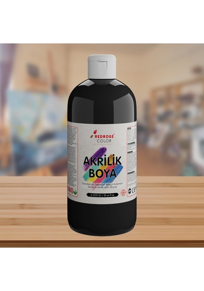 Siyah Akrilik Boya 500gr