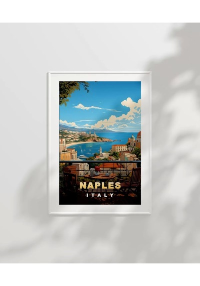 Çerçevesiz Poster Napoli'nin Tarihi Sokakları