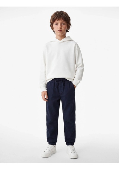 Koton Oversize Kapşonlu Siyah Erkek Çocuk Sweatshirt 7wkb10027tk