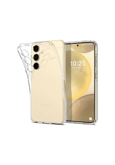 Samsung Galaxy S24 Plus İle Uyumlu Kapak Kamera Korumalı Süper Silikon Şeffaf Kılıf