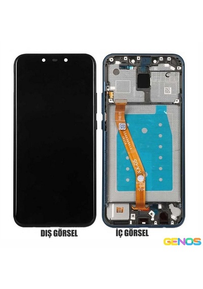 Hw Mate 20 Lite Uyumlu Lcd+dokunmatik+çıtalı Mavi Sn808996